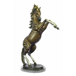 Muscular Toned Horse Bronze Sculpture