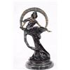 Image 1 : Venus on Moon Bronze Figurine on Marble Base Sculpture