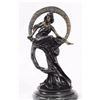 Image 9 : Venus on Moon Bronze Figurine on Marble Base Sculpture