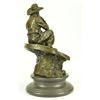 Image 4 : Lonely Cowboy Western Bronze Sculpture
