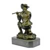 Image 5 : Cowboy With Gun Bullet Rifle Shooting Range Bronze Sculpture