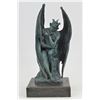 Image 1 : Dark Angel Bronze Sculpture on Marble Base Figurine