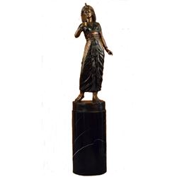 Cleopatra Queen of Egypt Collectible Bronze Sculpture