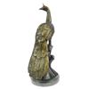 Image 7 : Beautiful Peacock Bird Animal Bronze Sculpture