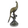 Image 8 : Beautiful Peacock Bird Animal Bronze Sculpture