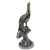 Image 9 : Beautiful Peacock Bird Animal Bronze Sculpture