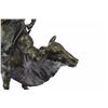 Image 4 : Rodeo Cowboy Rodeo Rider Bronze Sculpture on Marble Base Statue