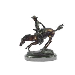 Arizona Cowboy Horse Bronze Sculpture