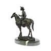 Image 9 : Rogers Bronze Statue on Marble Base Sculpture