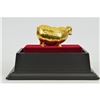 Image 3 : Gold Plexiglases Pig Sign of Luck Money Sculpture