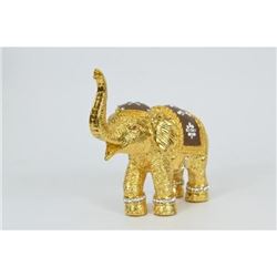 Gold Plexiglases Gold Color Elephant Figure