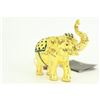 Image 1 : Gold Plexiglases Gold Color Elephant Figure