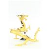 Image 4 : Gold Plexiglases Golden Dragon Wine Holder Sculpture