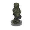 Image 7 : Beautiful Owl Bronze Statue on Marble Base Sculpture