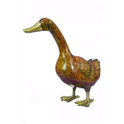 Austrian Vienna Duck Bronze Statue