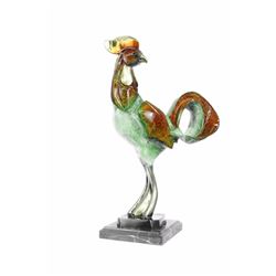 Rooster Special Patina Bronze Sculpture