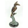 Image 1 : Coastal Shorebird Bronze Sculpture on Marble Base Statue