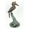 Image 4 : Coastal Shorebird Bronze Sculpture on Marble Base Statue
