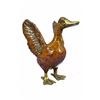 Image 9 : Duck Bronze Sculpture on Marble Base Figurine