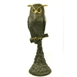 Owl Wildlife Bird Bronze Statue