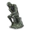 Image 1 : Thinker Famous Work Bronze Sculpture on Marble Base Figurine