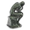 Image 8 : Thinker Famous Work Bronze Sculpture on Marble Base Figurine