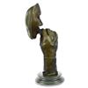 Image 6 : Man Smoking Cigar Bronze Sculpture on Marble Base Figurine
