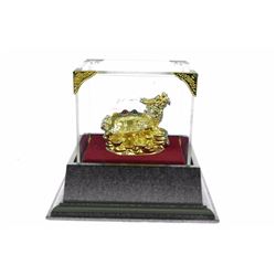 Gold Plexiglases Genuine Silver Plated Dragon Sculpture