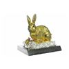 Image 6 : Gold Plexiglases Silver Plated Rabbit Sculpture