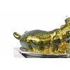 Image 3 : Gold Plexiglases Sitting Ox Statue