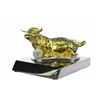 Image 6 : Gold Plexiglases Sitting Ox Statue