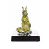 Gold Plexiglases Cute Easter Bunny Sculpture