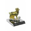Image 10 : Gold Plexiglases Shaggy Sheep or Ram Sculpture
