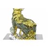 Image 3 : Gold Plexiglases Shaggy Sheep or Ram Sculpture