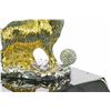 Image 5 : Gold Plexiglases Shaggy Sheep or Ram Sculpture