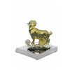 Image 7 : Gold Plexiglases Shaggy Sheep or Ram Sculpture