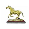 Gold Plexiglases Genuine Stallion Horse Sculpture