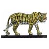 Gold Plexiglases Tiger Silver Plated Sculpture