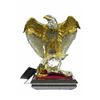 Gold Plexiglases Classic American Eagle Sculpture