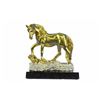 Gold Plexiglases Male Stallion Sculpture