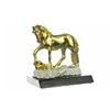 Image 5 : Gold Plexiglases Male Stallion Sculpture
