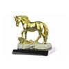 Image 9 : Gold Plexiglases Male Stallion Sculpture