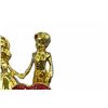 Image 2 : Gold Plexiglases Couple in Love Sculpture