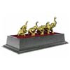 Image 4 : Gold Plexiglases African Elephants Statue
