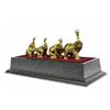 Image 6 : Gold Plexiglases African Elephants Statue
