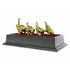 Image 9 : Gold Plexiglases African Elephants Statue