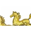 Image 3 : Gold Plexiglases Three Horses Sculpture
