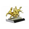 Image 5 : Gold Plexiglases Three Horses Sculpture