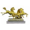 Image 7 : Gold Plexiglases Three Horses Sculpture
