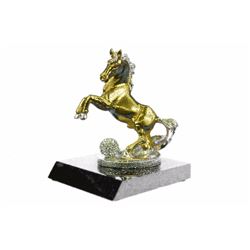 Gold Plexiglases Show Horse Sculpture